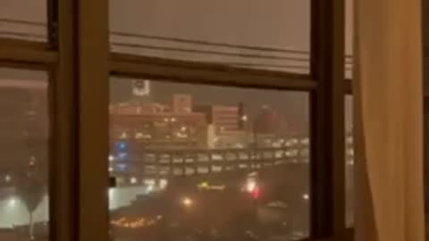 SHORT FOOTAGE OF THE POWER SURGES AND BLOWN TRANSFORMERS IN #DTLA