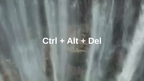 Ctrl + Alt + Del ⚠️