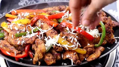 Grilled Chicken Fajitas,Quick And Easy Recipe