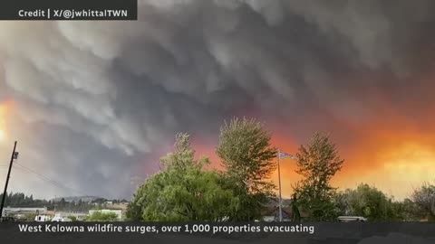 West Kelowna declares state of emergency, issues evacuation orders as wildfire surges