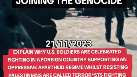 US TROOPS IN GAZA JOINING THE GENOCIDE