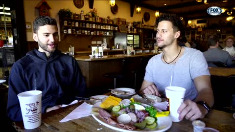 Maxi Kleber Tries German Food In Texas