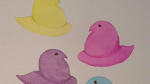 Easter Peeps Painting!