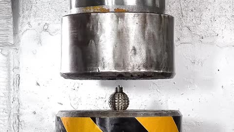 Hydraulic press VS Grenade 💥 Who Will Win ?🤯