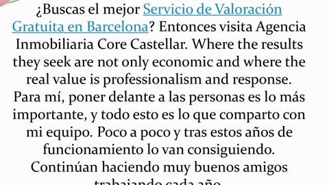 Consigue el mejor Servicio de Valoración Gratuita en Barcelona