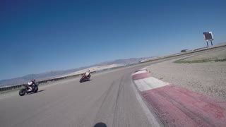 How not to exit the track during a track day.