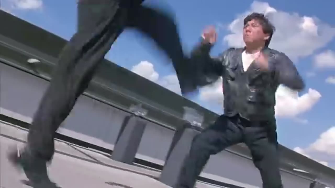 Jackie Chan Who Am I Rooftop Fight JACKIE CHAN vs RON SMOORENBURG - WHO AM I - FINAL FIGHT - ROOFTOP - HD