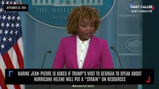 White House Asked If Trump’s Visit to Georgia Would Put a “Strain” on Resources