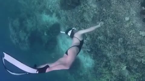 Diving beauty