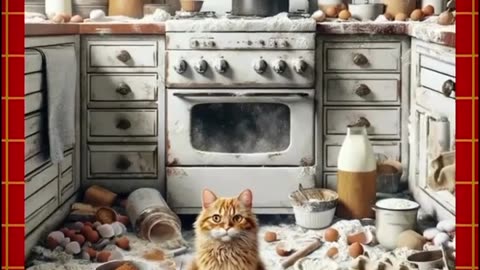 Baking cat