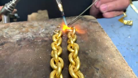 Making a Pure Gold Cuban Link Chain (Handmade 24 Karat)