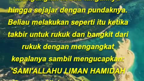 Abdullah bin 'Umar radliallahu 'anhuma berkata, Aku melihat jika Rasulullah shallallahu 'alaihi