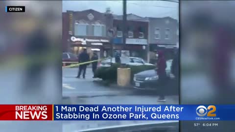 1 man dead, another injured after stabbing in Ozone Park, Queens