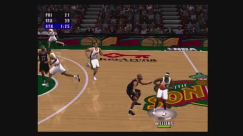 NBA Live 2001 (Ps2) Philadelphia 76ers vs Seattle Supersonics Part4