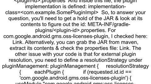 How to find gradle plugin id for given gradle library