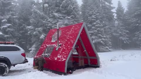 Camping in snowy days ❄️