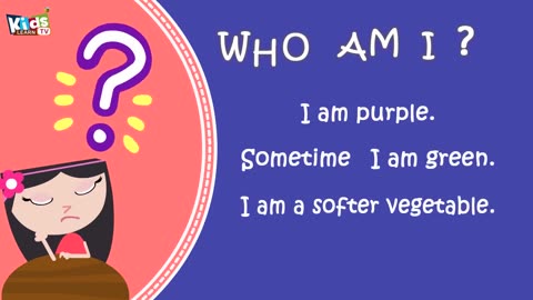 Who am I for kids -Animals Riddles for Kids - Riddles for Kids - vegetables Riddles for Kids