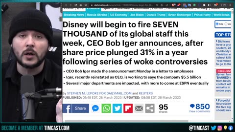 Disney To Fire SEVEN THOUSAND, Get WOIKE Go BROKE On Steroids, Woke Scandals DESTROYED DISNEY