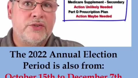 Part 5 - What you need to know about the Medicare Annual Election period.