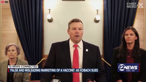 🔥Kansas AG Kris Kobach Announces a Lawsuit Against Pfizer for 'Misleading & Deceptive Statements