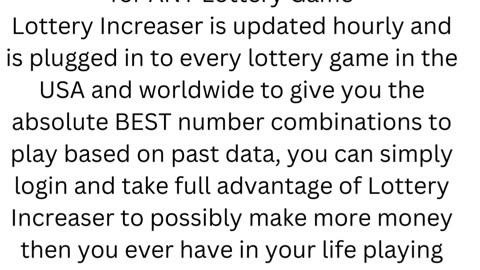 Lottery Increaser