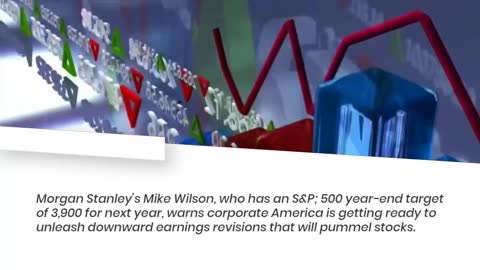 Morgan Stanley’s Mike Wilson predicts double-digit percentage drop will hit stocks in early 2023