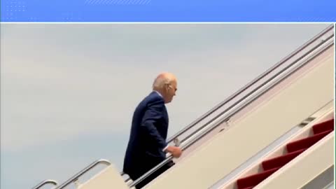 AGAIN: Joe Biden nearly collapses on the stairs of Air Force One