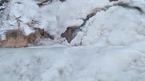 Ханагский водопад зимой