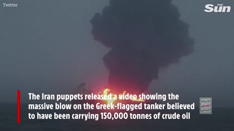 Red Sea Tanker Explosion: Houthi Rebels' Most Serious Attack Captured on Video