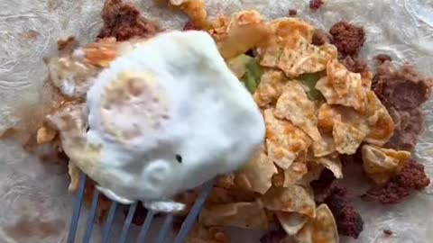 Chilaquiles breakfast burrito