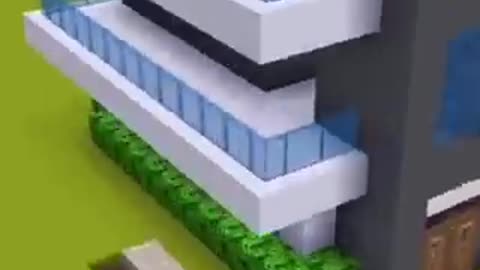 Mini World Block Art Sky block building house timelapse, Mimi World, Animation be like @Minecraft