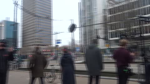 Aan Coolsingel Rotterdam werd een film opgenomen