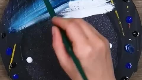 Starry Night 🌌🎨 - Acrylic Painting Time-Lapse