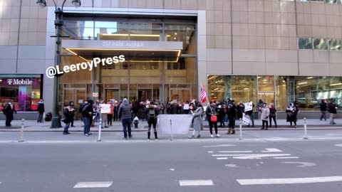 Happening now in front of the Canadian embassy in NYC