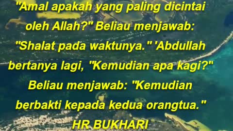 Amal apakah yang paling dicintai oleh Allah Beliau menjawab Shalat pada waktunya.