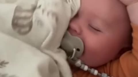 Baby Laughs While Asleep🥹