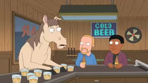 A horse walks into a bar Family Guy SJP Sarah