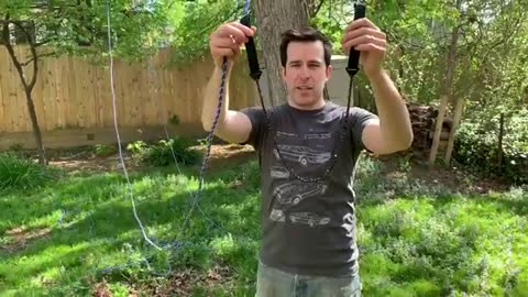 106WOOD How to trim a tall tree branch in 20 minutes without climbing or a ladder DIY