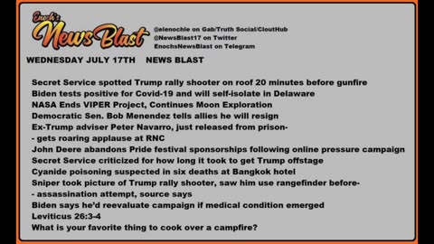 Wednesday, July 17, 2024 News Blast