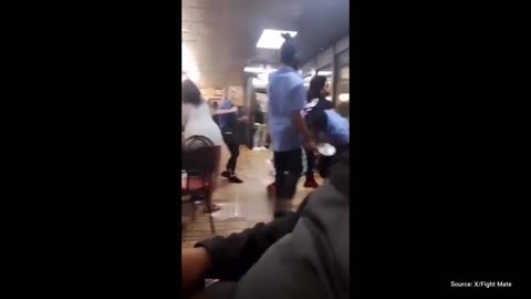 WATCH: Wild 1-on-1 Fight Breaks Out at Waffle House Between Employee and Customer