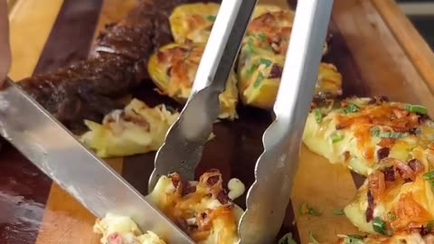 Stuffed Grilled Potatoes