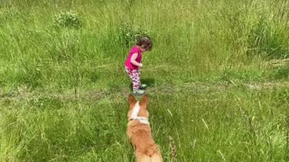 Puppies and Toddlers, life’s most precious moments ❤️