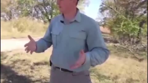 This farmer gives a reporter a schooling on the importance of cows within the natural carbon cycle