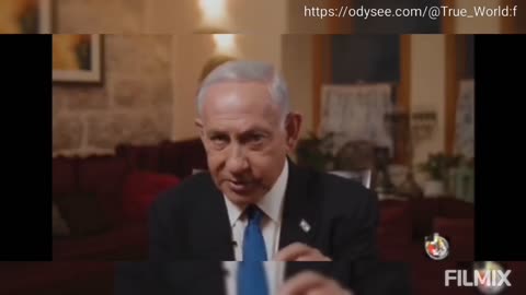 Bolshevik Jew Bibi Satanyahu explaining using Palestine as a Lab for world domination