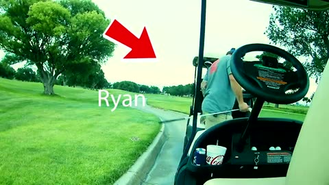 Funny Fake Snake Prank on Golf Course.