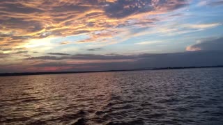 Sailing at sunset peace and tranquility