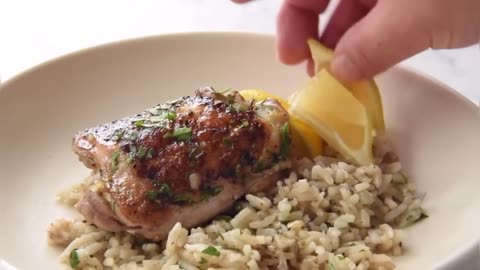 Greek Chicken & Lemon Rice!!!!!!