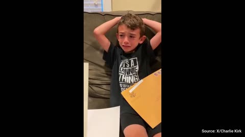 INCREDIBLE: Little Boy With Rare Brain Disorder Breaks Down in Tears After Getting Gift From Trump