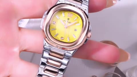 POEDAGAR Luxury Watch For Woman Square Ladies Quartz Watch Luminous Water