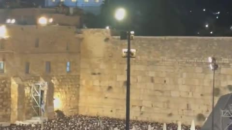 Over 150,000 people are gathered at the Western Wall in Jerusalem, and at the